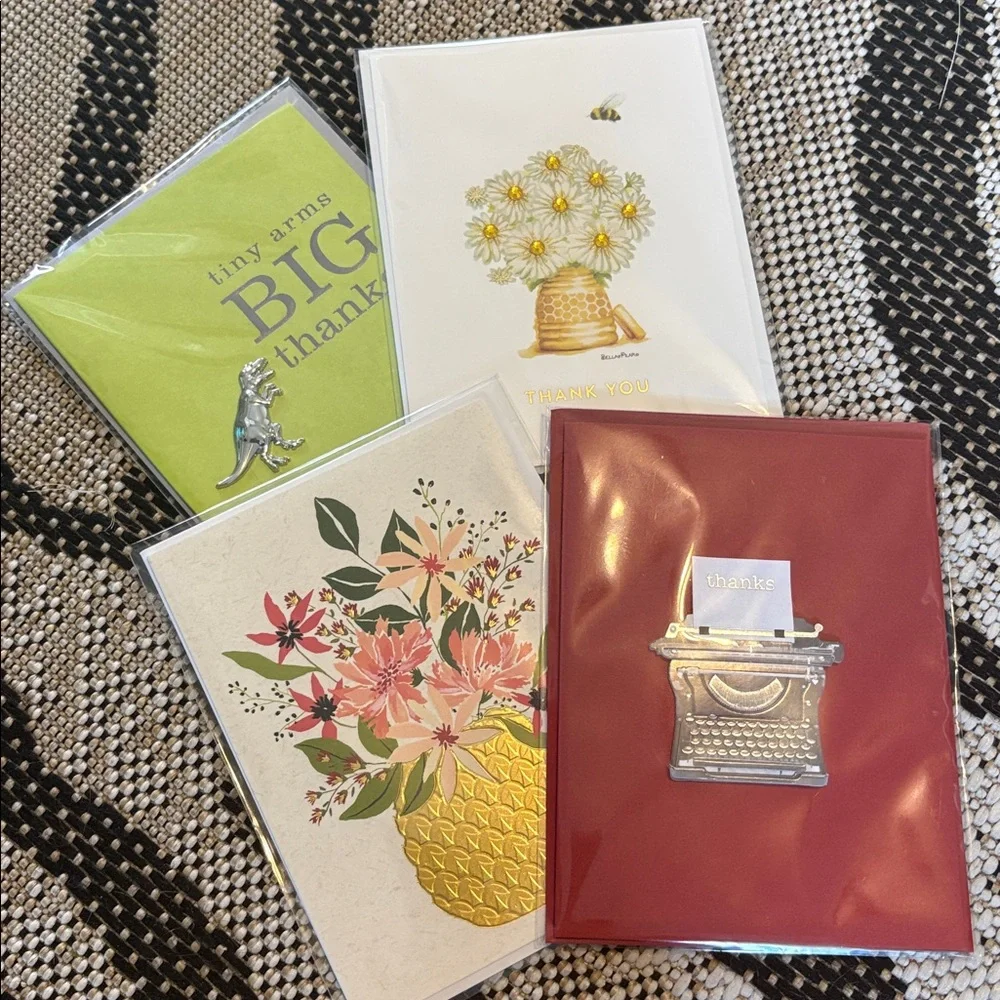 🆕Papyrus Bundle Of 4 “Thank You” Greeting Cards